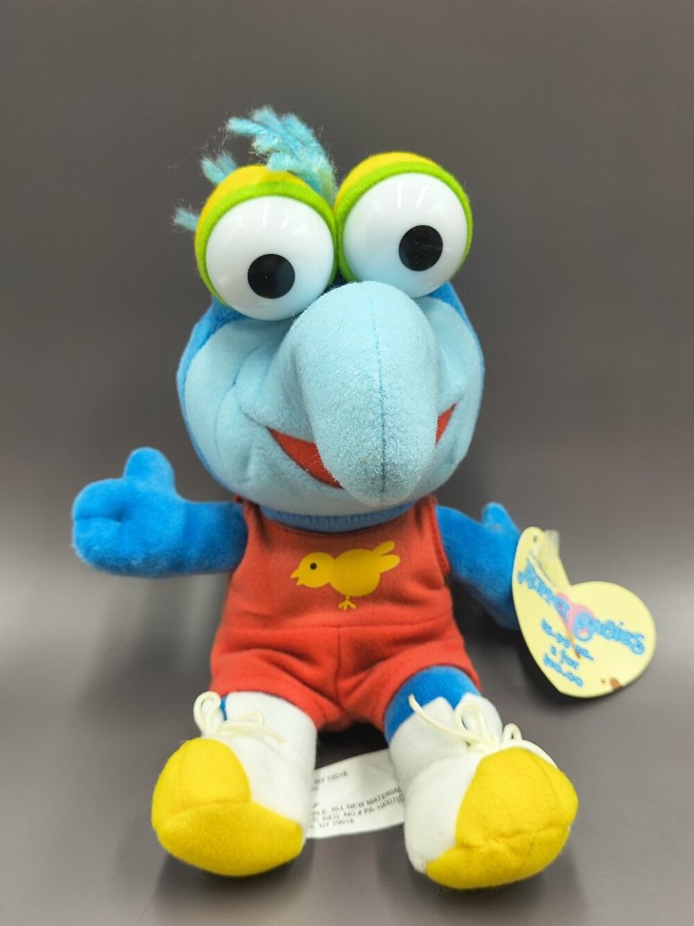 2003 MUPPET BABIES Baby Gonzo 8" Bean Bag Plush Toy Play